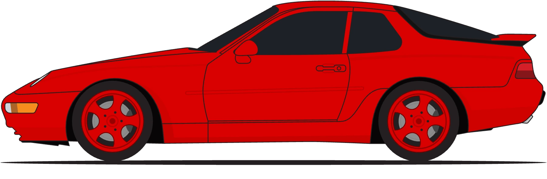 Porsche 968 CS in Guards Red