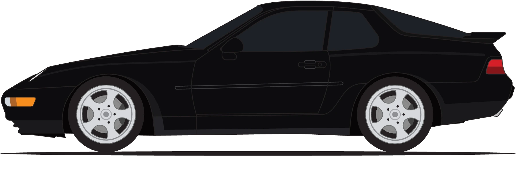 Porsche 968 CS in Black