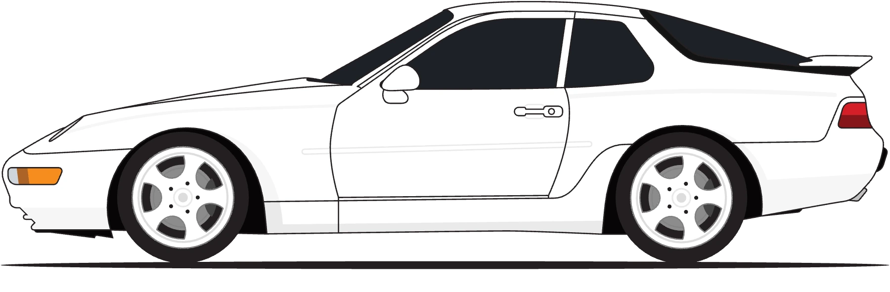 Porsche 968 CS in Grand Prix White