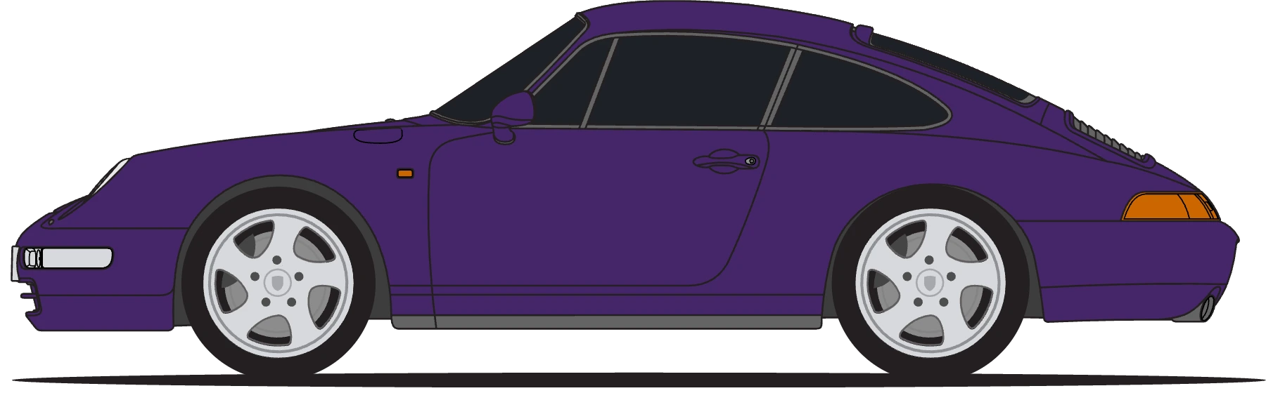 Porsche 993 C2 in Amaranth Violet