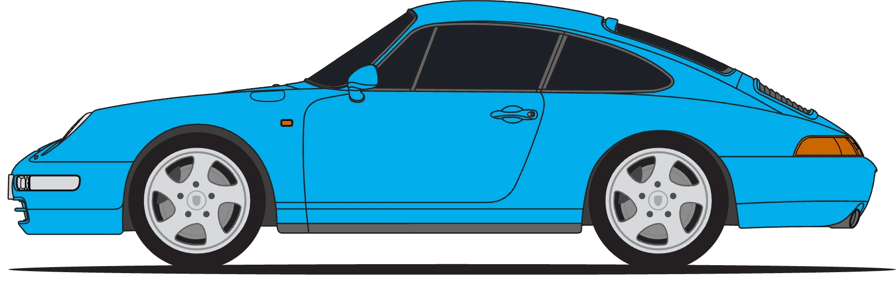 Porsche 993 C2 in Riviera Blue