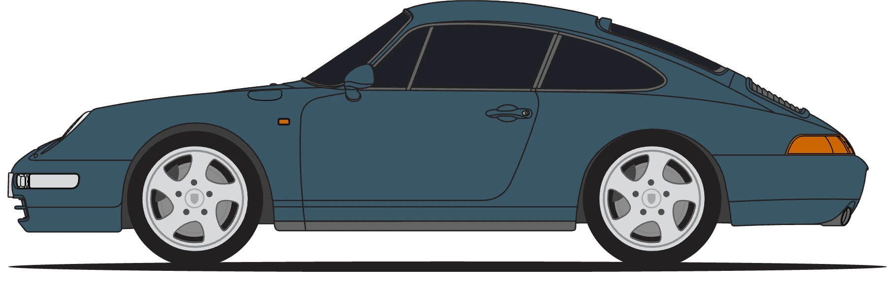 Porsche 993 C2 in Aventurine Green Metallic