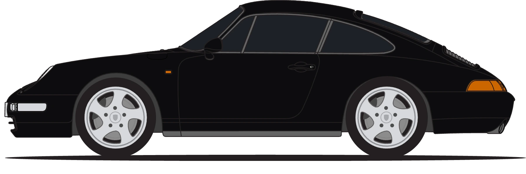 Porsche 993 C2 in Black