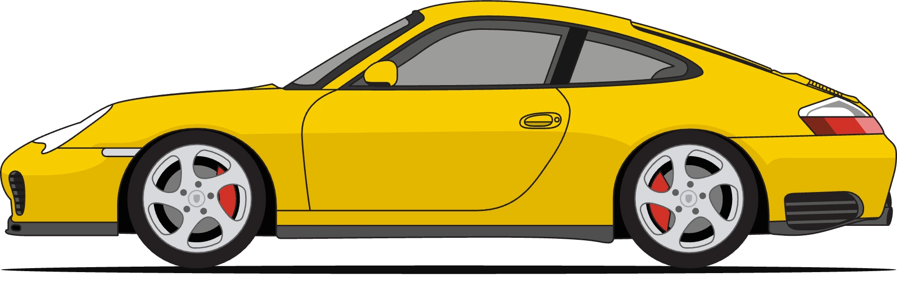 Porsche 996 4S in Speed Yellow