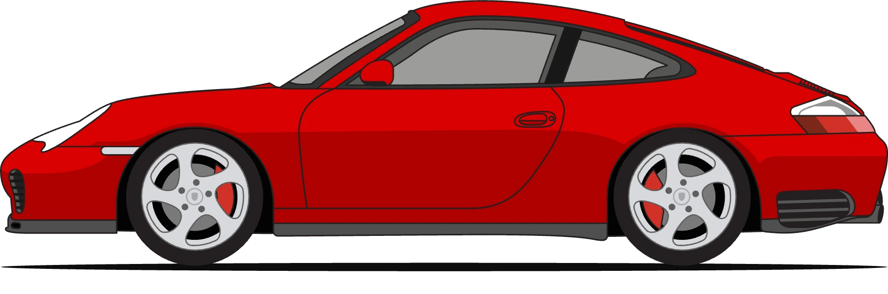 Porsche 996 4S in Guards Red