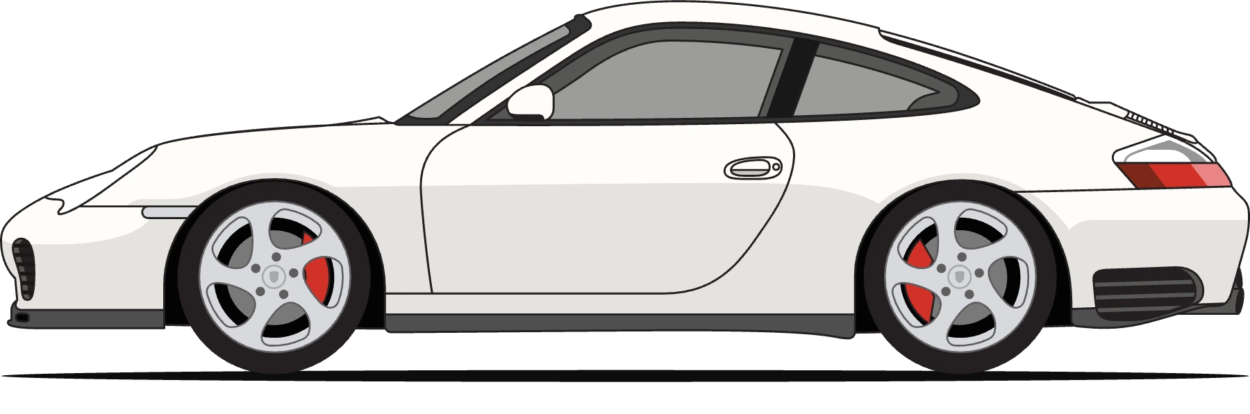Porsche 996 4S in Carrara White