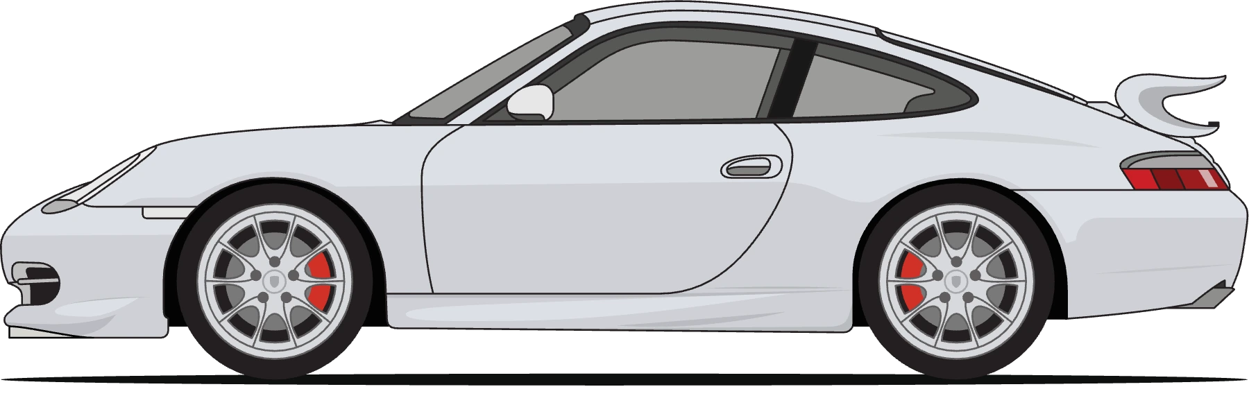 Porsche 996 GT3 in Arctic Silver Metallic