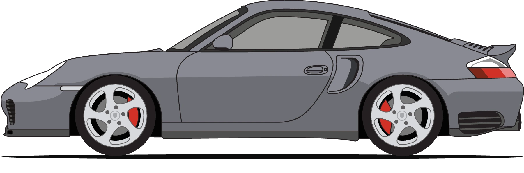 Porsche 996 Turbo in Seal Grey