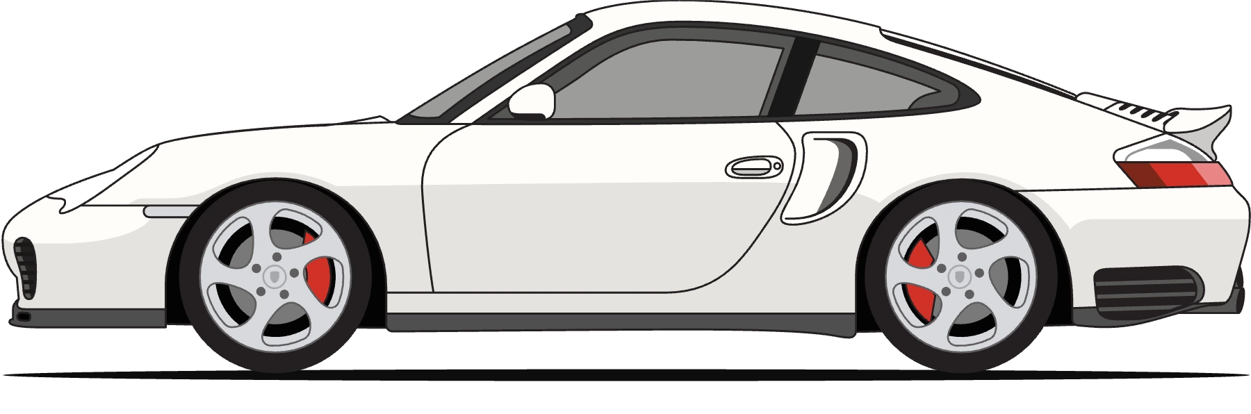 Porsche 996 Turbo in Carrara White
