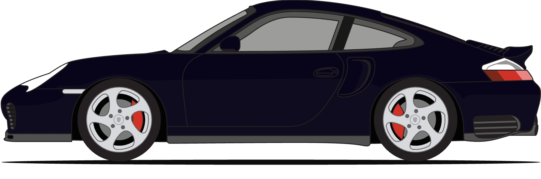 Porsche 996 Turbo in Basalt Black Metallic